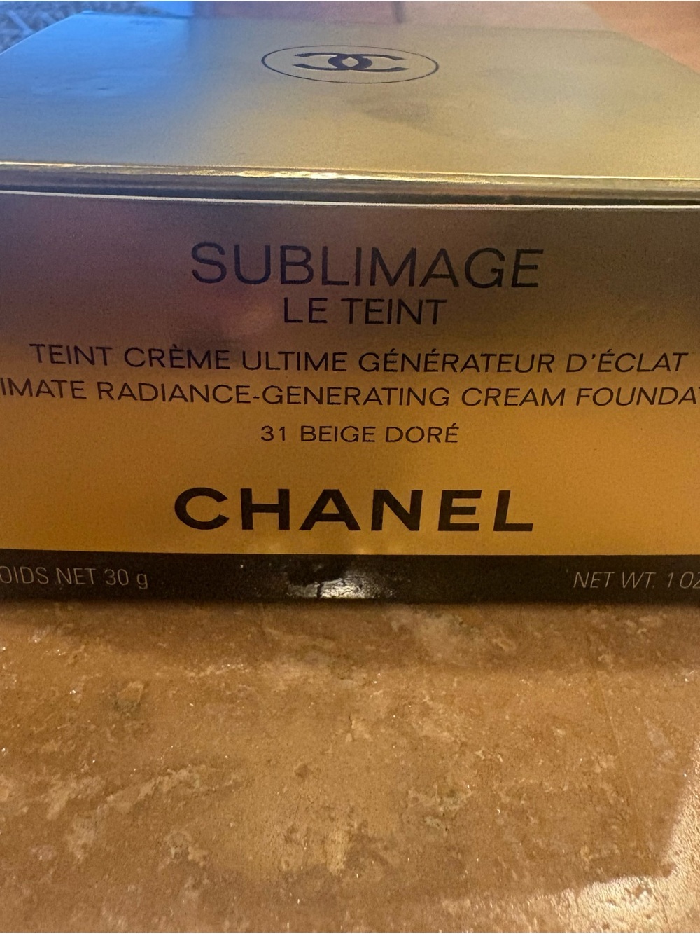 CHANEL Sublimage Le Teint Cream Foundation - Gold and Black Packaging